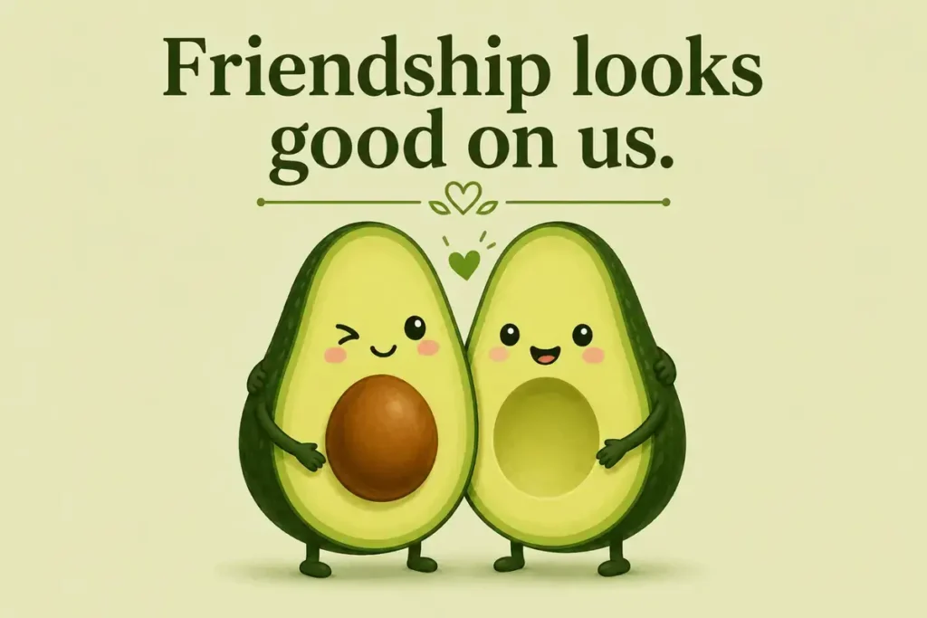 sweet and silly avo humor for friends