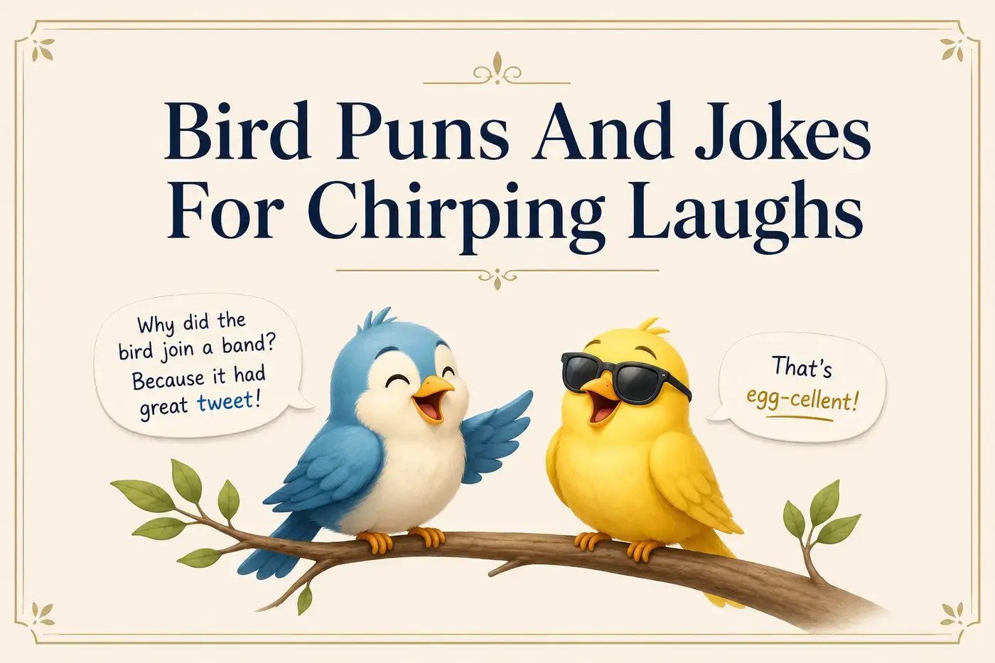 Bird Puns And Jokes For Chirping Laughs
