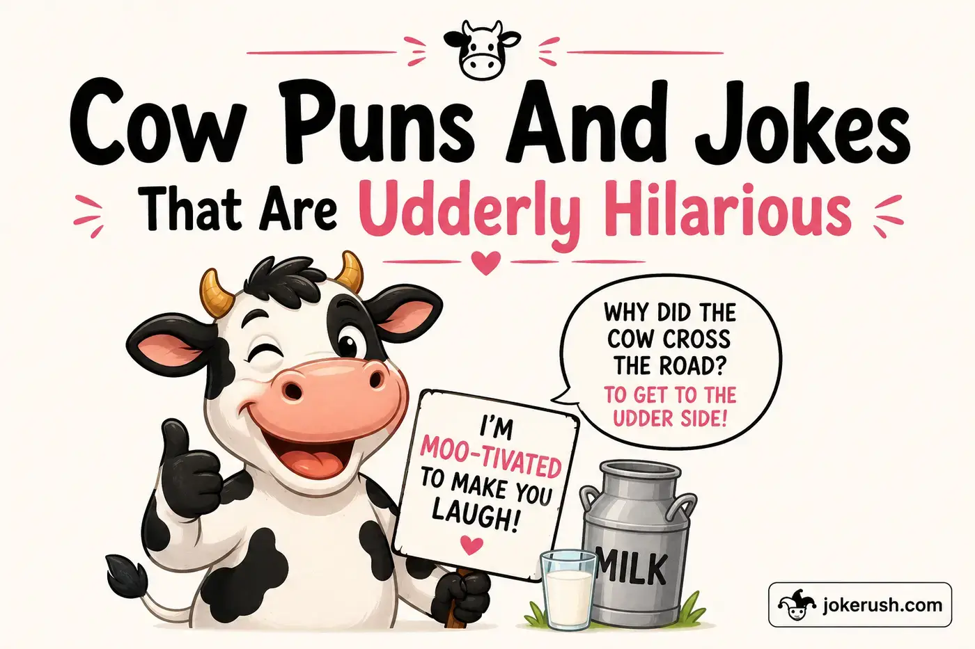Cow Puns And Jokes That Are Udderly Hilarious