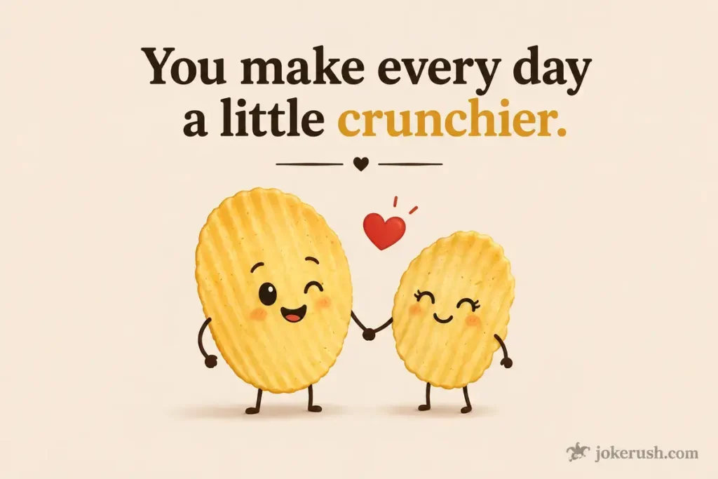 Flirty Chip Puns For Womens