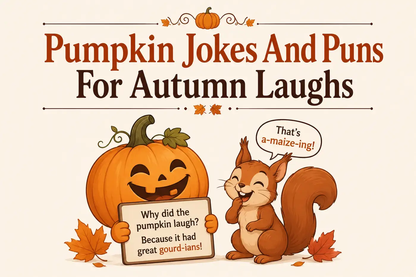 Pumpkin Jokes And Puns For Autumn Laughs